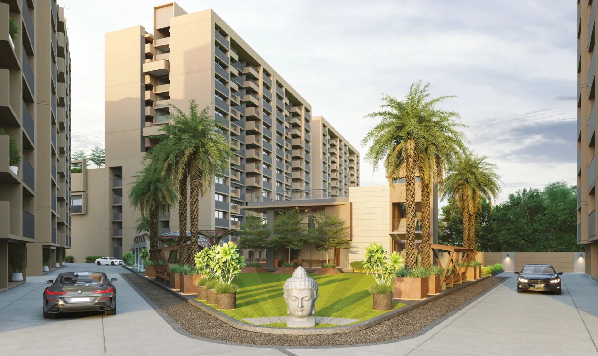 Darshanam Bliss - Clubhouse with Party Lawn