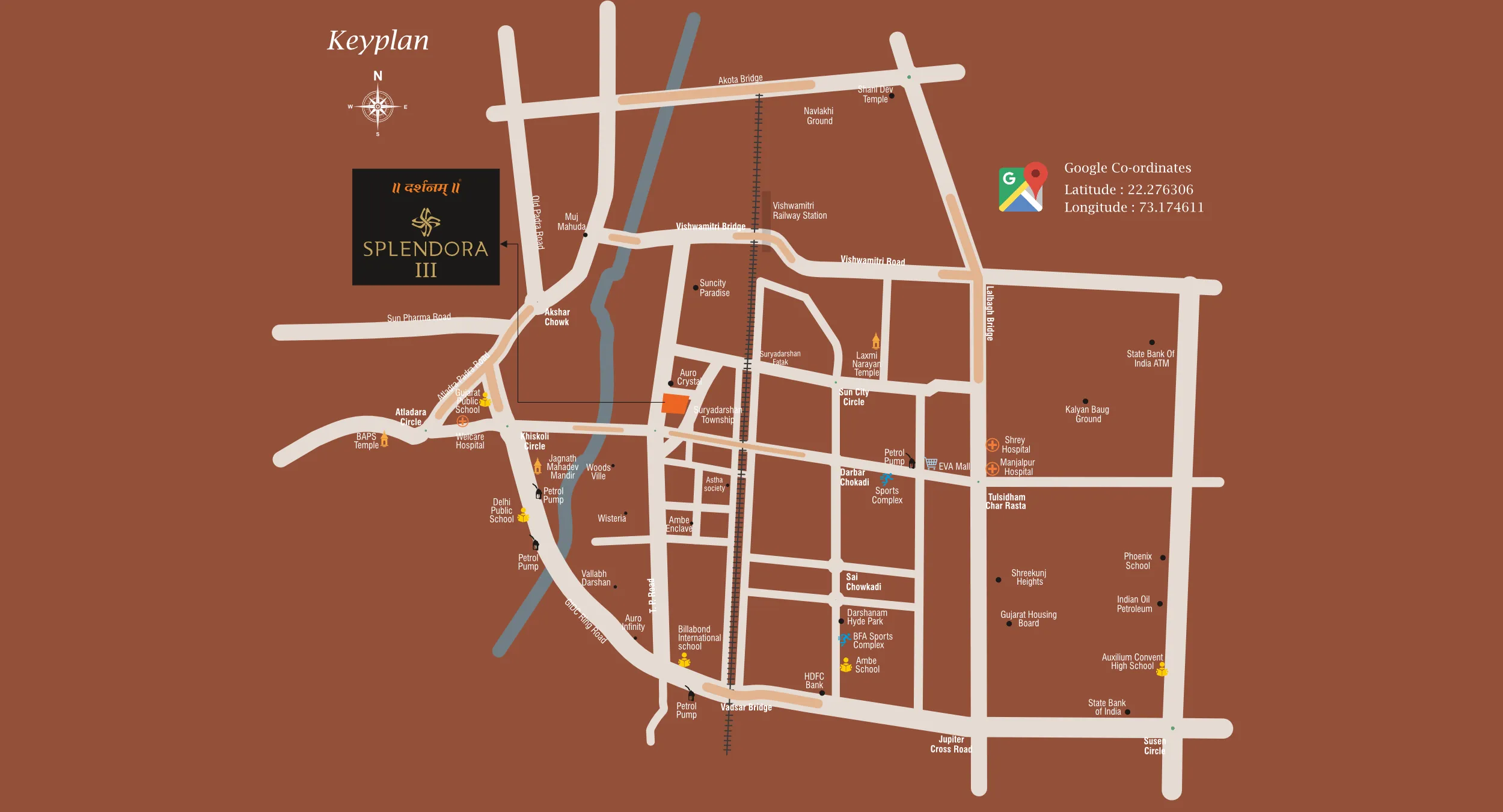 Darshanam Splendora 3 (Apartments) - Keyplan